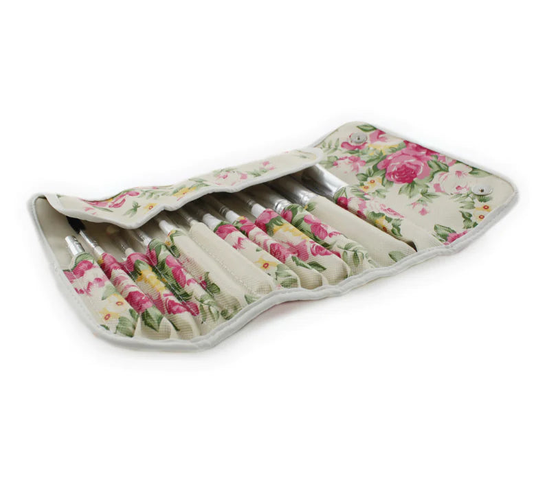 12-Piece Rose Makeup Brush Set