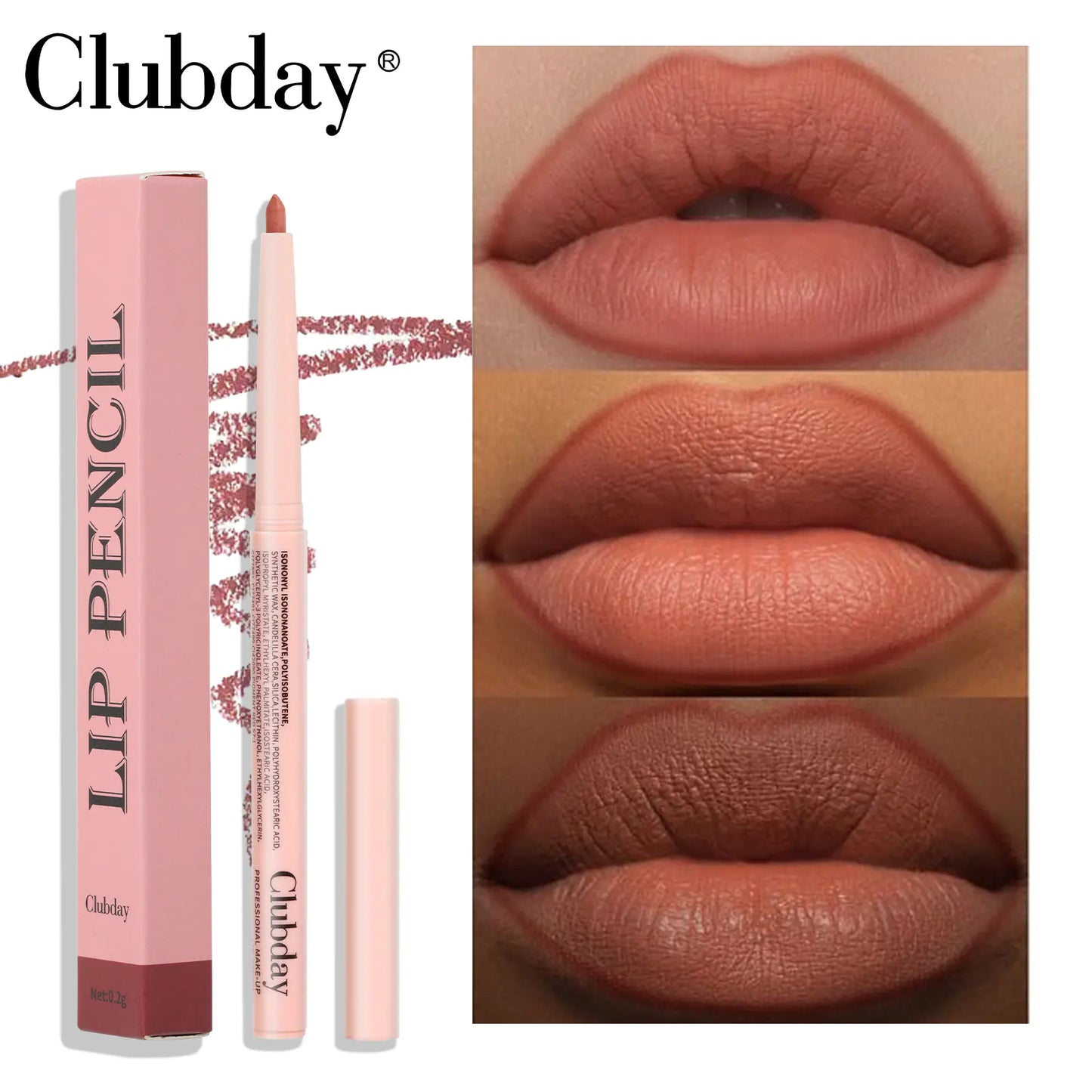 Long-lasting Waterproof Matte Lip Liner Pencil