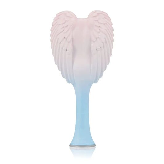 Detangling Hair Brush - Anti Static Angel Wing Hair Brush with Soft & Flexible Bristle for Straight & Wavy Hair - Tangle Angel Hair Detangler Brushes for Blow Drying & Shower - Two Tone Pink Blue