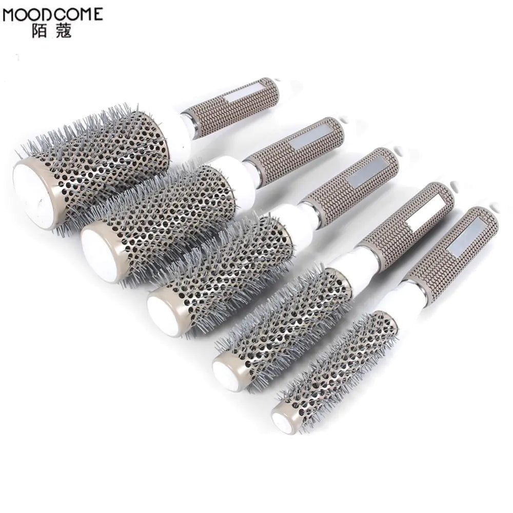 Round Hair Dressing Brushes and Styling Tool Set